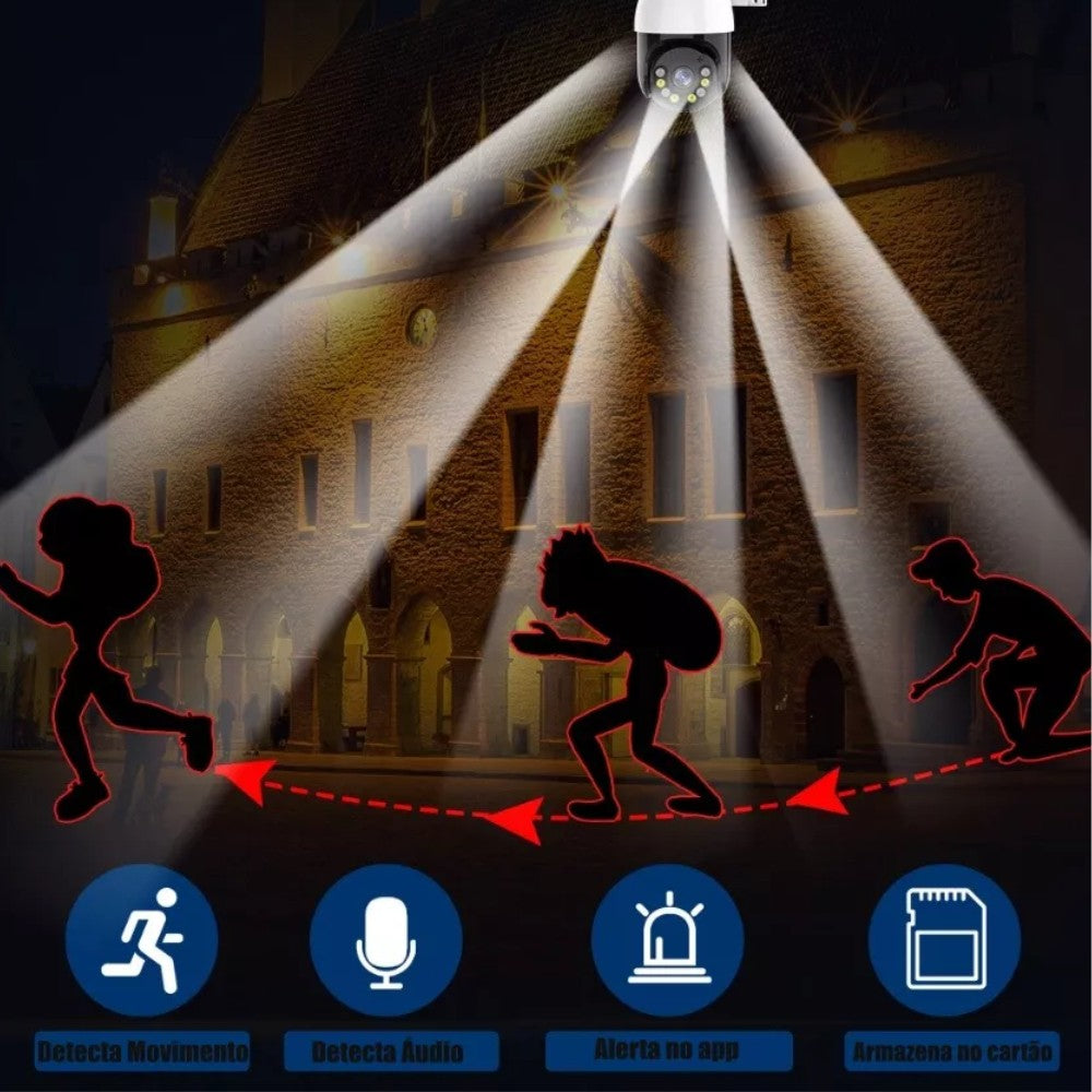 Câmera WiFi IP Smart Life FullHD com Encaixe de Lâmpada Visão Noturna